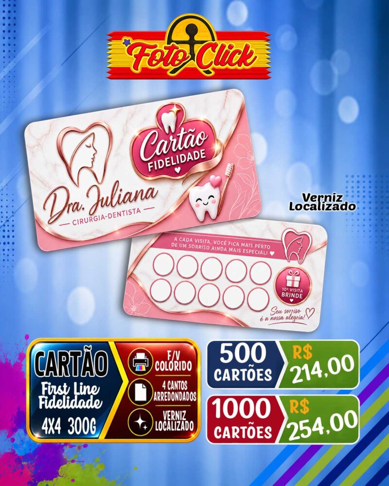 Cartão de Visita First Line Fidelidade